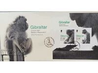 Гибралтар - Европа - Маймуни - Плик първи ден.