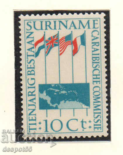 1956. Suriname. 10th Anniversary of the Caribbean Commission.
