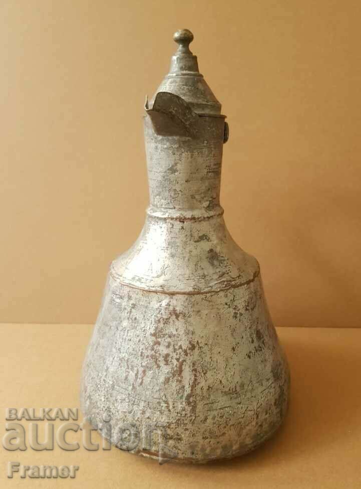 Auction  Unique Renaissance jug 19th century GYM Ibrik tas sahan blue