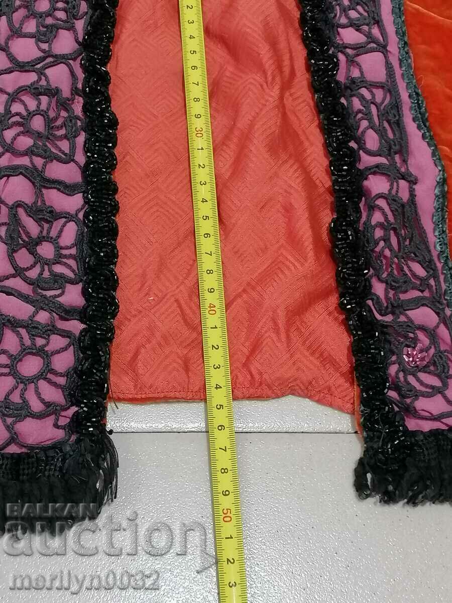Delivery of Old Bulgarian vest velvet beaded costume kontosh bodice Delivery of Old Bulgarian vest velvet beaded costume kontosh bodice