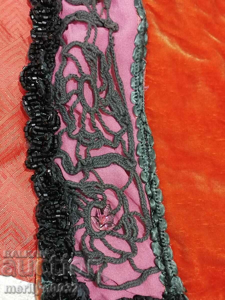Old Bulgarian vest velvet beaded costume kontosh bodice - 7 Old Bulgarian vest velvet beaded costume kontosh bodice - 7