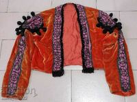 Veche vestă bulgară din catifea costum de mărgele corset kontosh