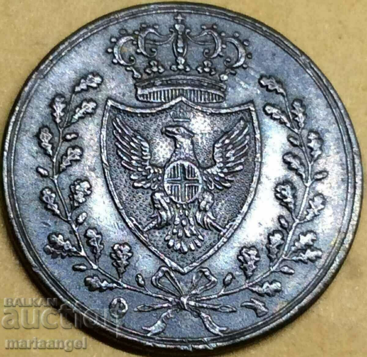 1 centesimo 1826 Italia Torino med