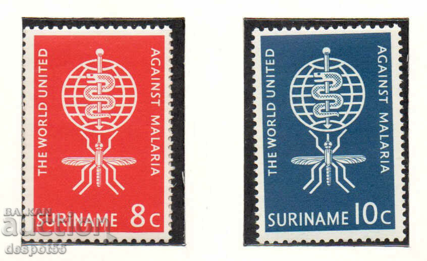 1962. Суринам. Изкореняване на маларията.
