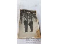 Photo Sofia Two men in a pine forest in the winter of 1934