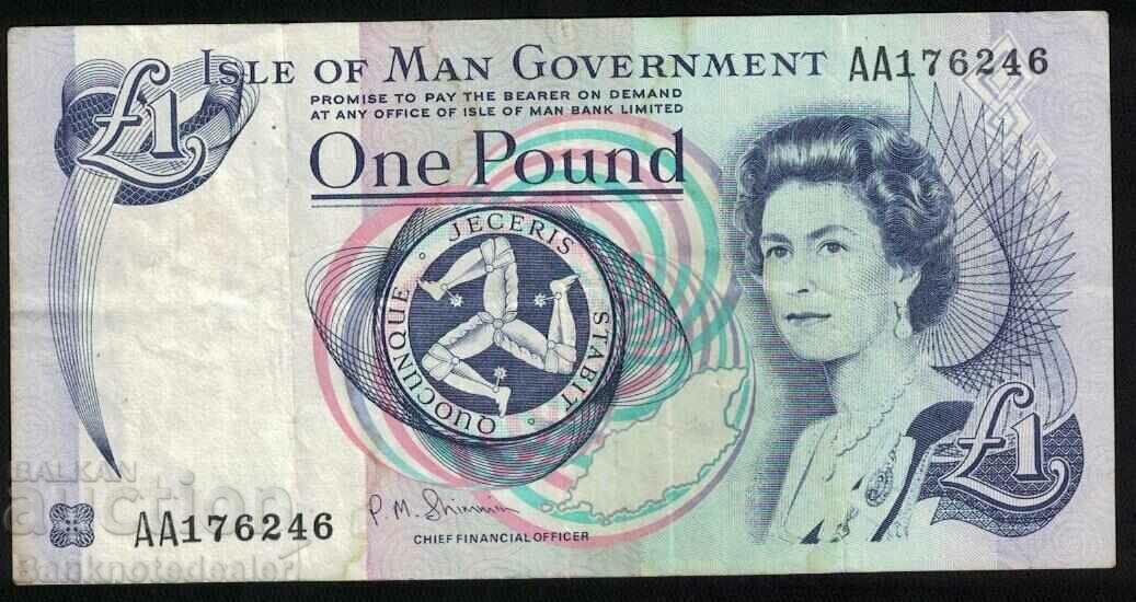 Insula Man 1 Pound 1983 Pick 40c Ref AA176246