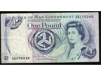 Isle of Man 1 Pound 1983 Pick 40c Ref AA176246