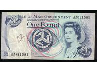 Isle of Man 1 Pound 1983 Pick 40c Ref AA081583