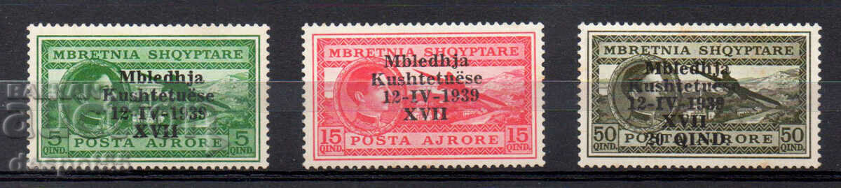 1939. Αλβανία. Εθνικό Συνέδριο - Υπερτύπωση.