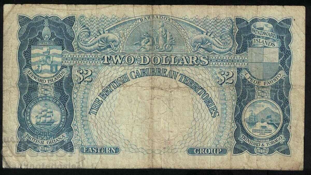 Teritoriile Caraibe Britanice 2 dolari 1959 Pick 8b Ref 677 cu preț 340.00 BGN | € 173.84 Teritoriile Caraibe Britanice 2 dolari 1959 Pick 8b Ref 677 cu preț 340.00 BGN | € 173.84