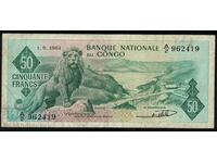 Congo 50 Francs 1961 Pick 5a Ref 2419