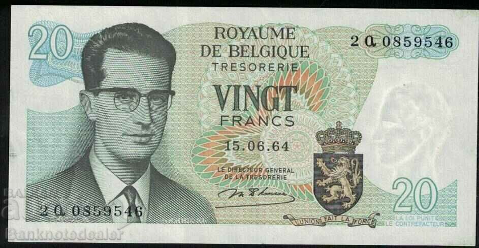 Belgia 20 Franci 1964 Pick 138 Ref 9546