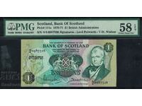 Scotland Bank of Scotland 1 Pound 1970 Pick 111a aUnc, PMG