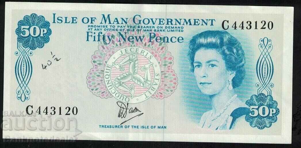 Isle of Man 50 Pence 1979 Pick 33 Ref 3120