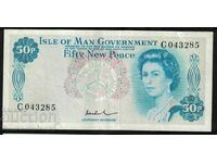 Isle of Man 50 Pence 1972 Pick 28b Ref 3285