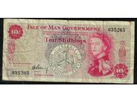 Isle of Man 10 Shillings 1961 Pick 24a Ref 5263
