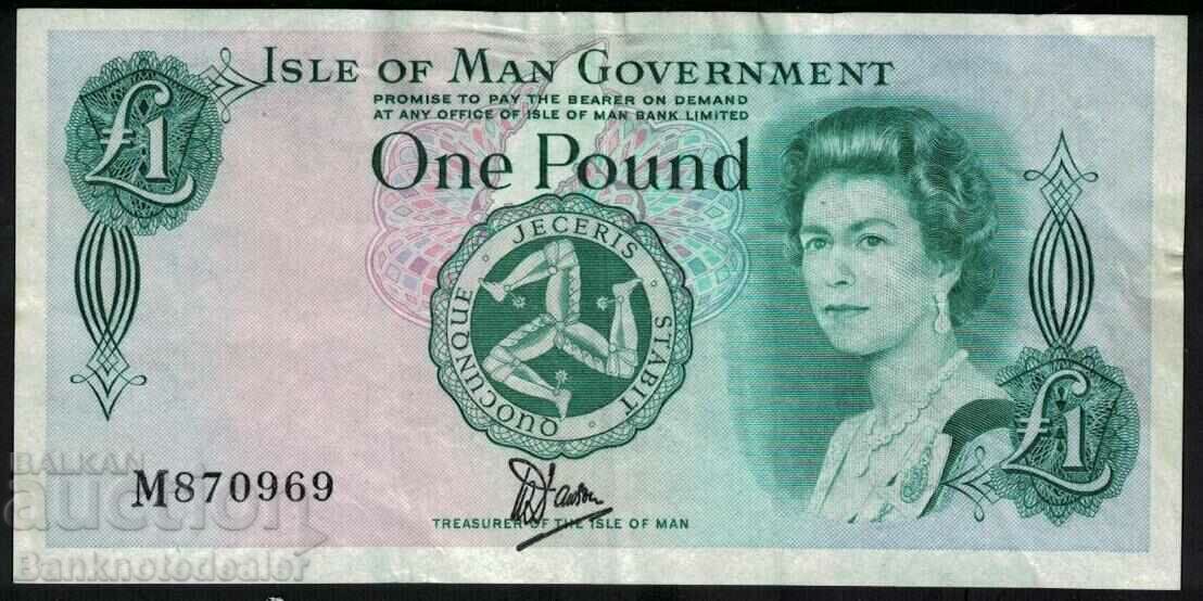 Isle of Man 1 Pound 1983 Pick 38 Ref 0969