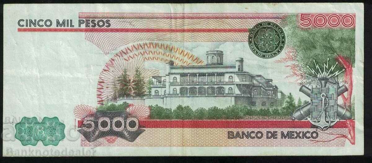 Mexico 5000 Pesos 1985 Pick 83a Ref 0637 with price 38.00 BGN | € 19.43