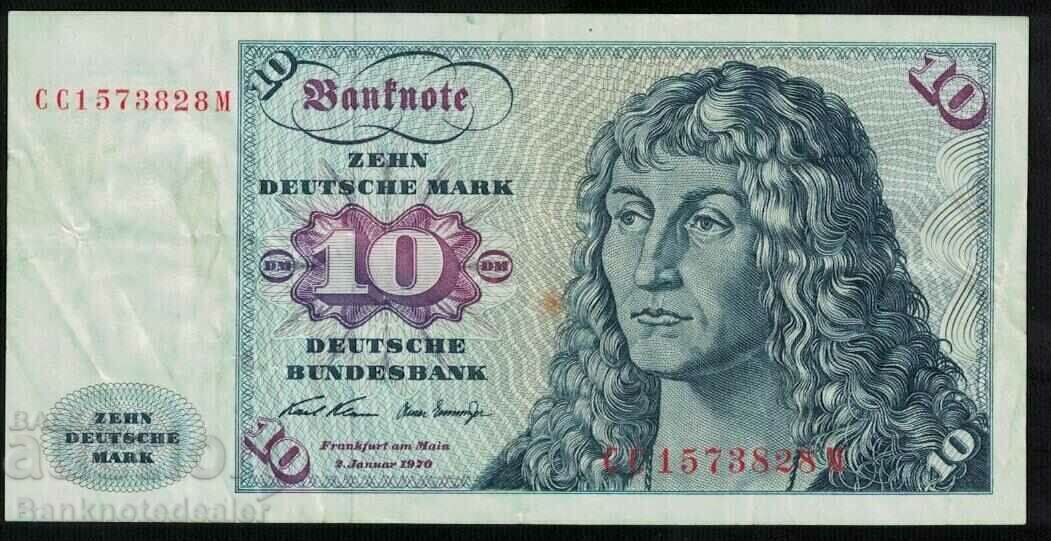 Γερμανία 10 Mark 1970 Pick 31a Ref 3828w