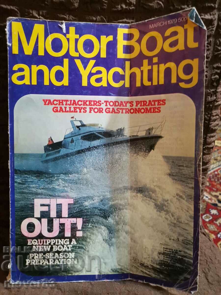 Revista veche. Barci cu motor/yacht-uri. anul 1979