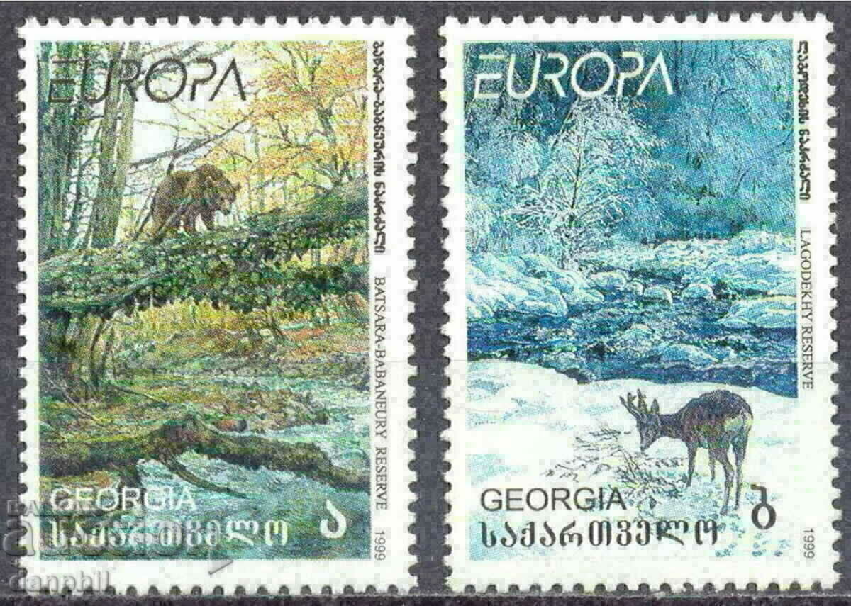 Georgia 1999 Europe CEPT (**), clean, unstamped series