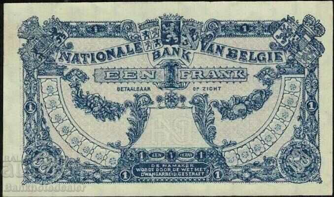 Belgium 1 Franc 1920 Pick 92 Ref 0644 Unc with price 75.00 BGN | € 38.35