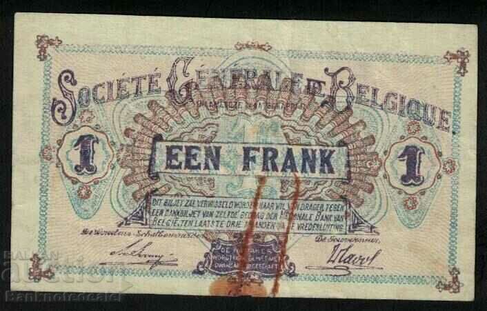 Belgium 1 Franc 1918 Pick 92 Ref 3413 with price 50.00 BGN | € 25.56 Belgium 1 Franc 1918 Pick 92 Ref 3413 with price 50.00 BGN | € 25.56