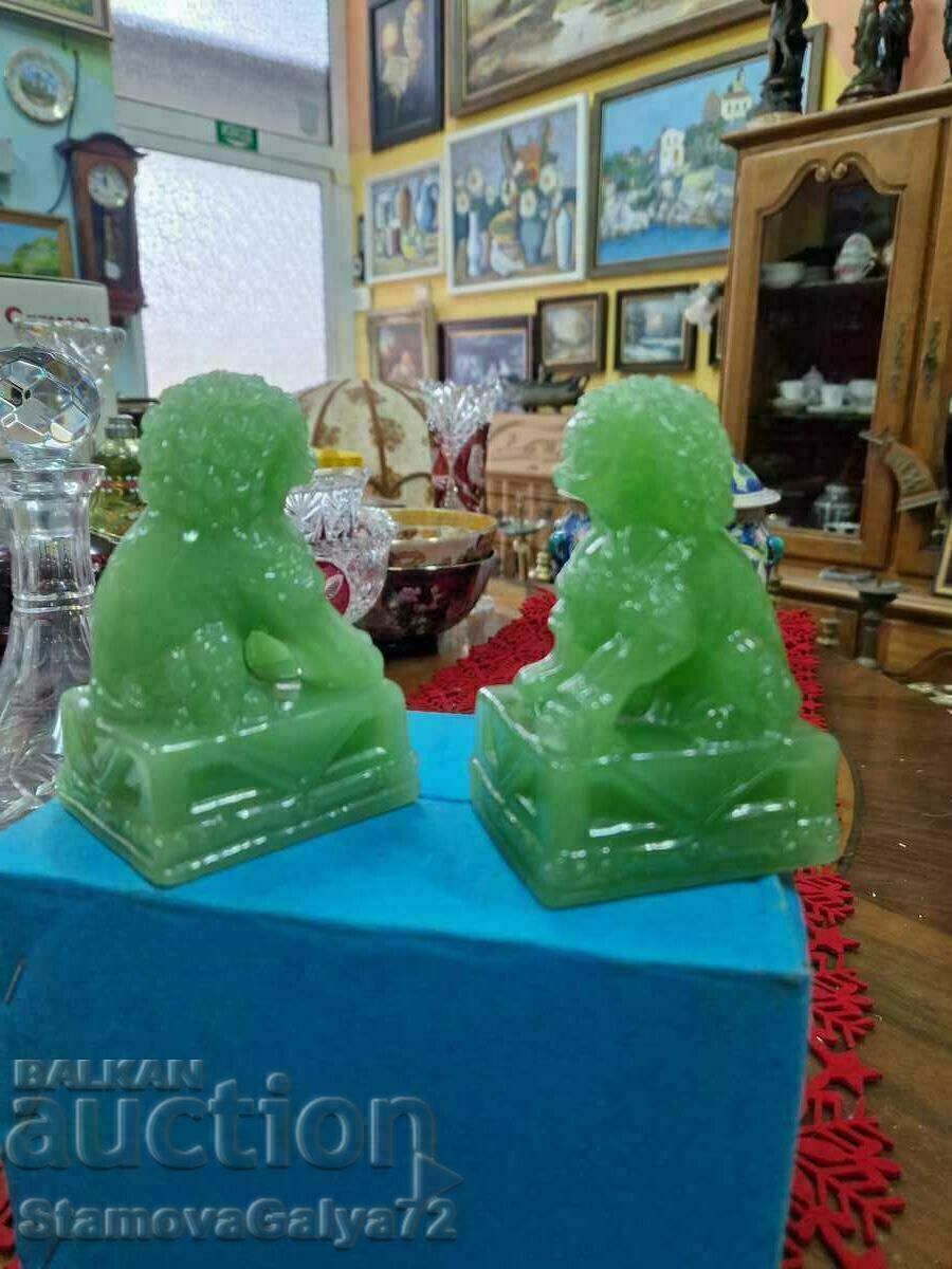 Great Antique Chinese Figures Figurines Dog Fu - 6