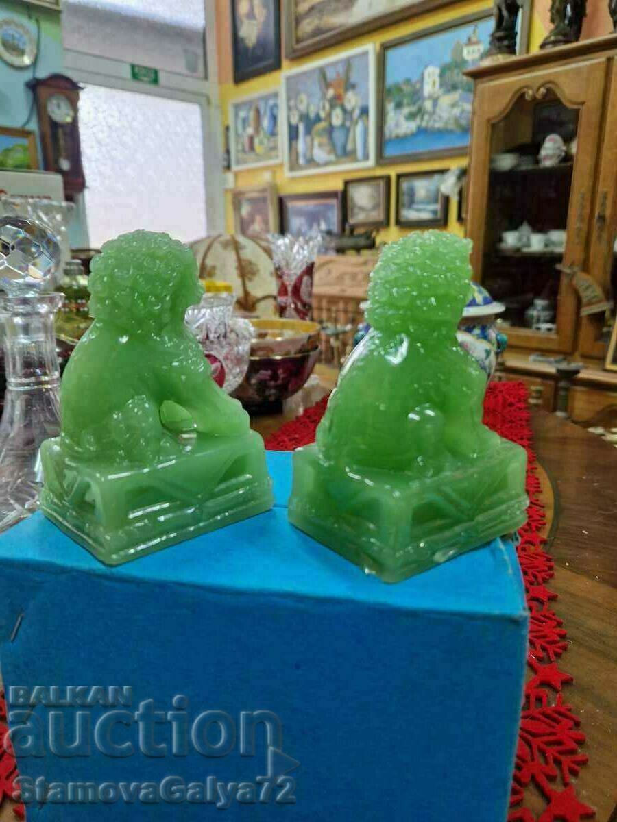 Great Antique Chinese Figures Figurines Dog Fu - 7