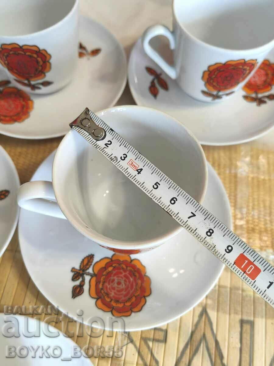 Vintage German Original KAH Porcelain Tea/Coffee Set - 6 Vintage German Original KAH Porcelain Tea/Coffee Set - 6