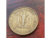 West Africa 10 francs 1976