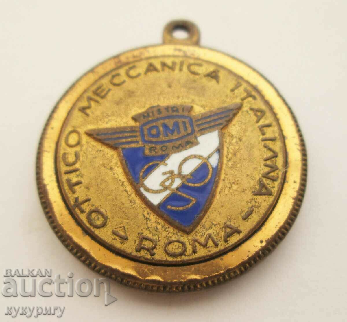Auction Old Italian football medal sign token football Auction Old Italian football medal sign token football