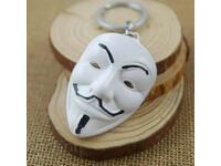 Breloc 3D Anonymous, masca Vendetta Anonymous