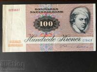 Danemarca 100 Kroner 1984 Series Pick 51 Ref 7842