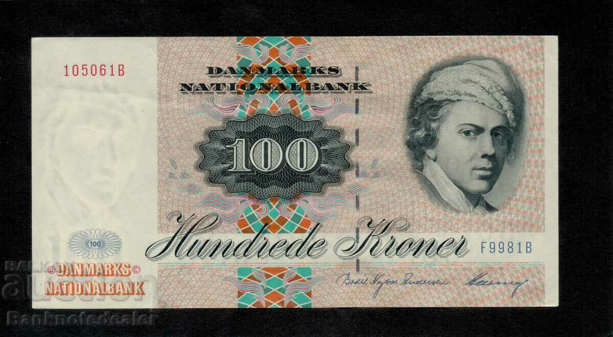 Danemarca 100 de coroane 1972-98 Seria Pick 51 Ref 5061