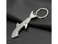 Shark, beer opener, non-alcoholic key ring