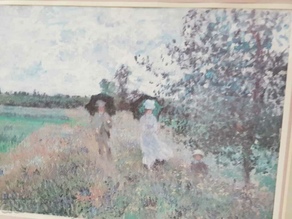 Δημοπρασία Μια όμορφη αναπαραγωγή του A Walk Near Argenteuil από τον Claude Monet Δημοπρασία Μια όμορφη αναπαραγωγή του A Walk Near Argenteuil από τον Claude Monet