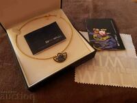 FREYWILLE necklace 24k gold plated enamel inspired by Monet