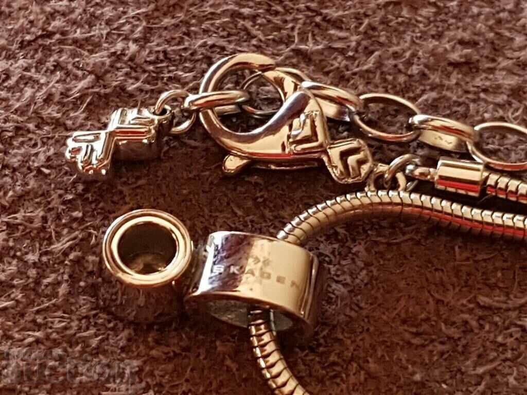 SKAGEN Original Luxury designer necklace with white zircon - 6