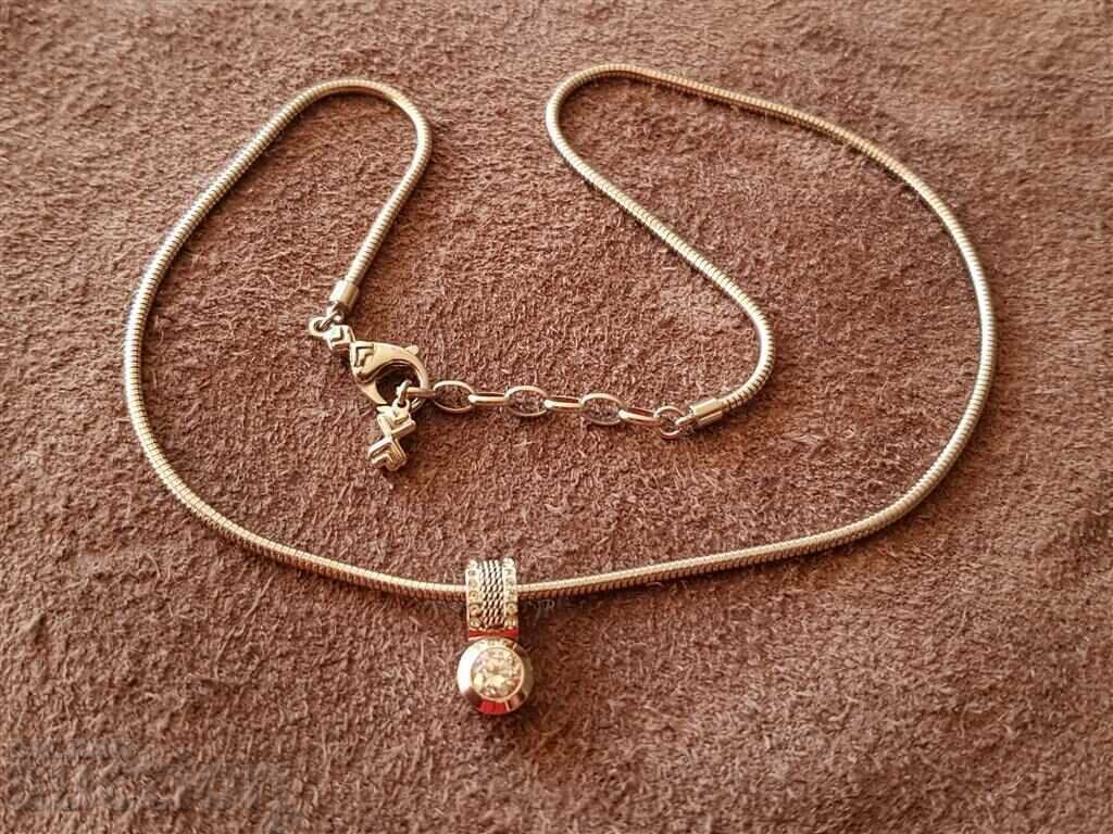 SKAGEN Original Luxury designer necklace with white zircon