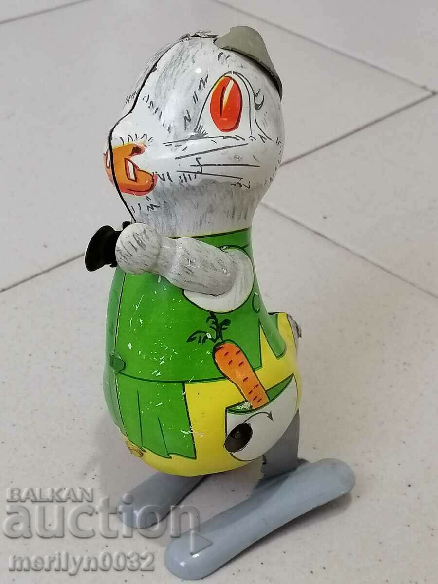 Children's tin toy rabbit USSR without key