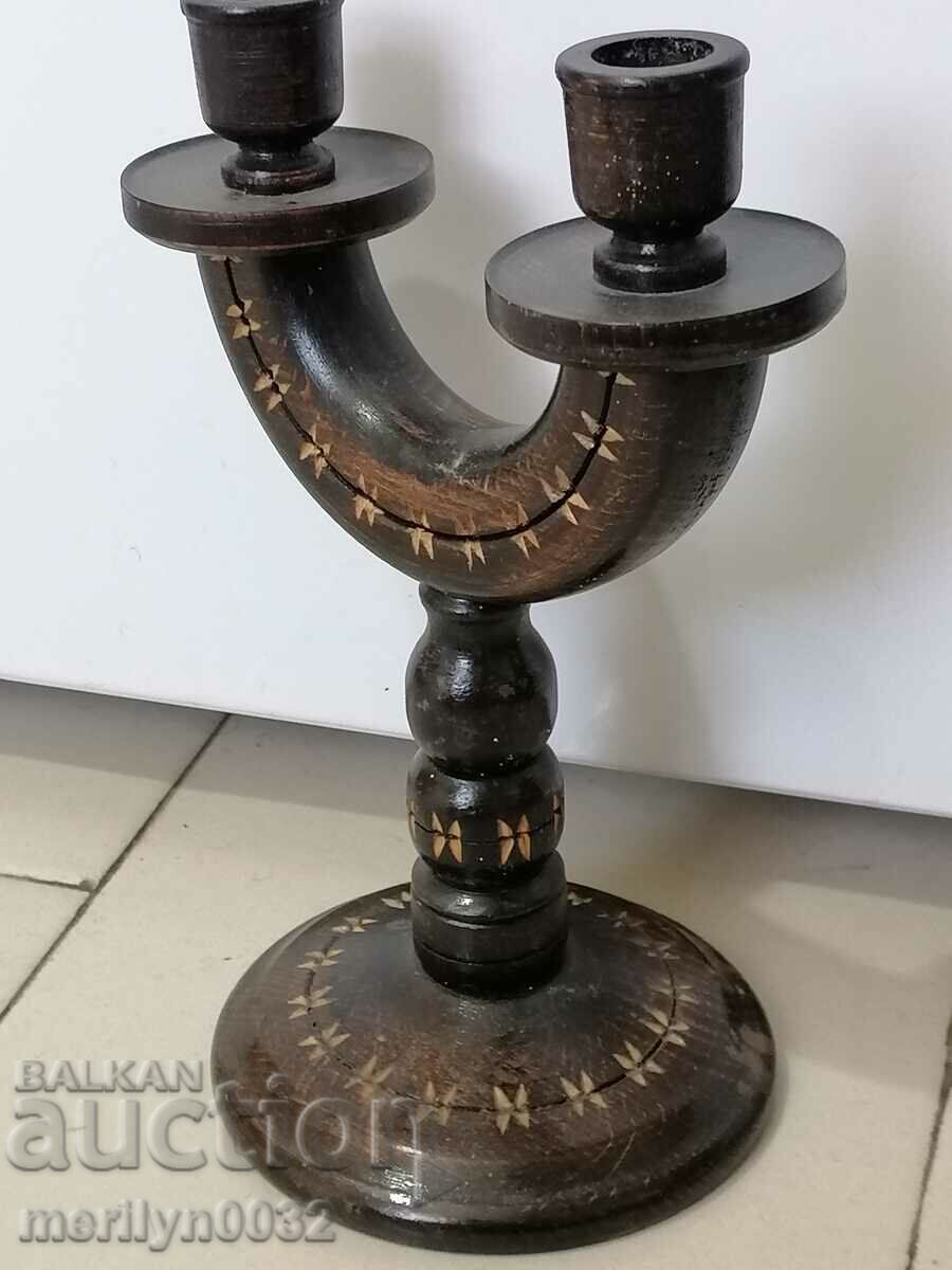 Old candlestick made of lamp wood with price 29.00 BGN | € 14.83 Old candlestick made of lamp wood with price 29.00 BGN | € 14.83