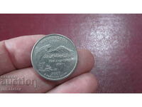 Вашингтон 25 цента САЩ 2007 год буква Р