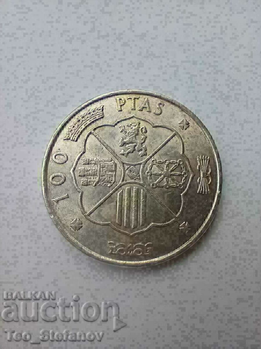 100 Pesetas 1966 Silver Spain Franco with price 45.00 BGN | € 23.01