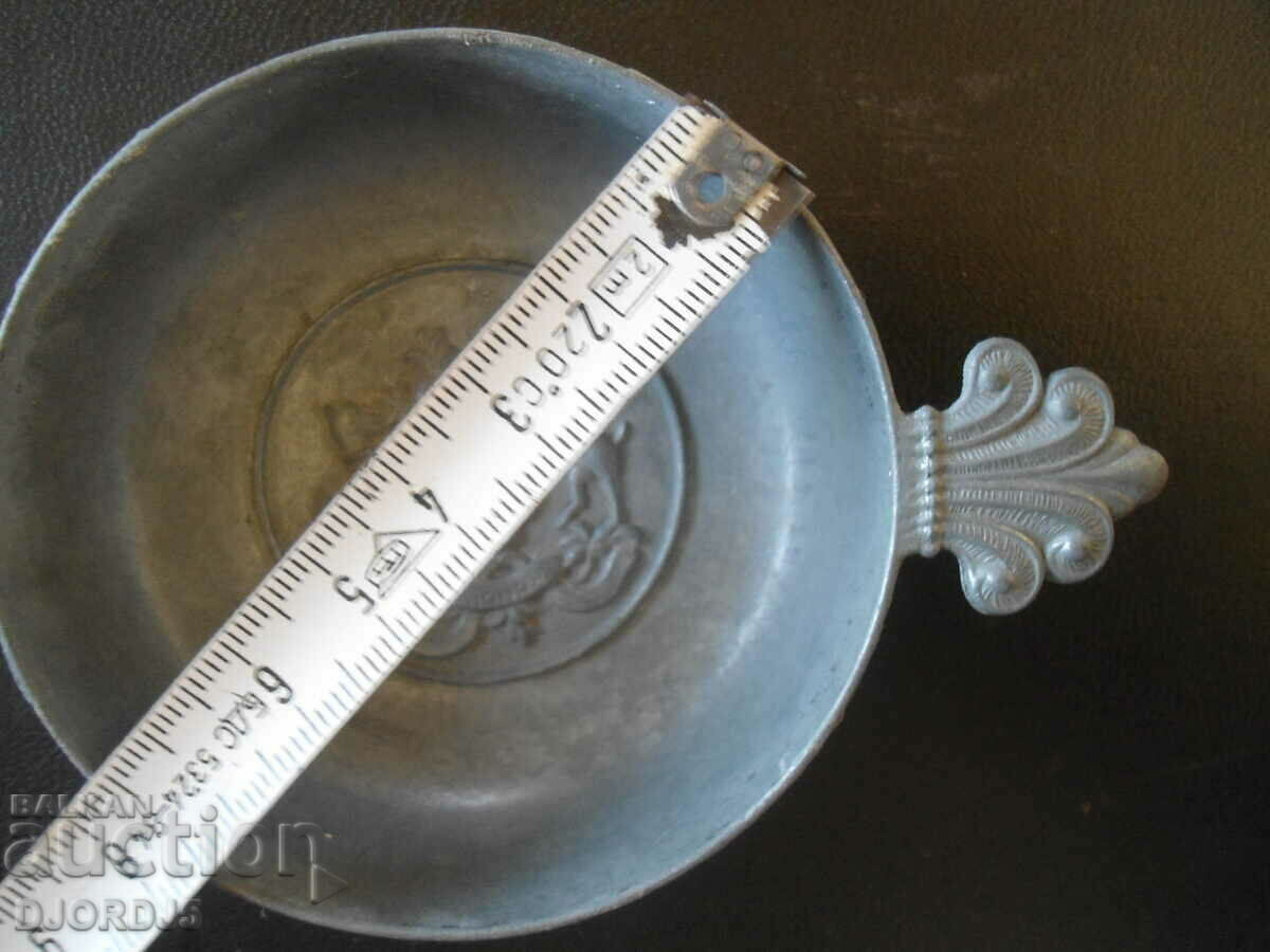 Old metal container, marking - 6 Old metal container, marking - 6