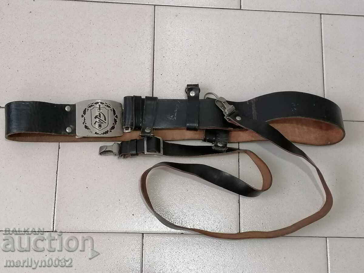 Soc. Ministry of Internal Affairs officer's belt with NRB buckle with price 65.00 BGN | € 33.23 Soc. Ministry of Internal Affairs officer's belt with NRB buckle with price 65.00 BGN | € 33.23