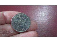 Мисисипи 25 цента САЩ 2002 год буква D