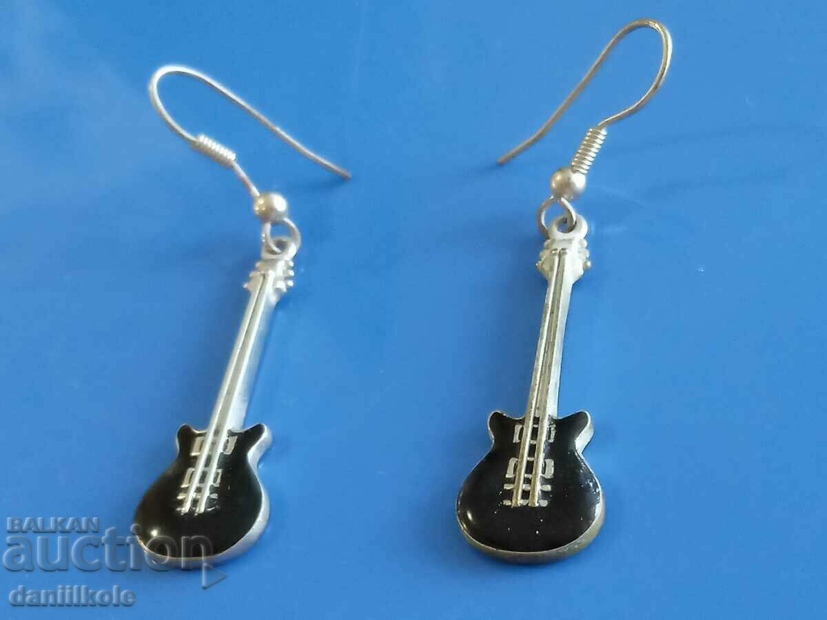 *$*Y*$* GREAT EARRINGS - GUITARS - ENAMEL - RARE *$*Y*$* with price 14.90 BGN | € 7.62 *$*Y*$* GREAT EARRINGS - GUITARS - ENAMEL - RARE *$*Y*$* with price 14.90 BGN | € 7.62