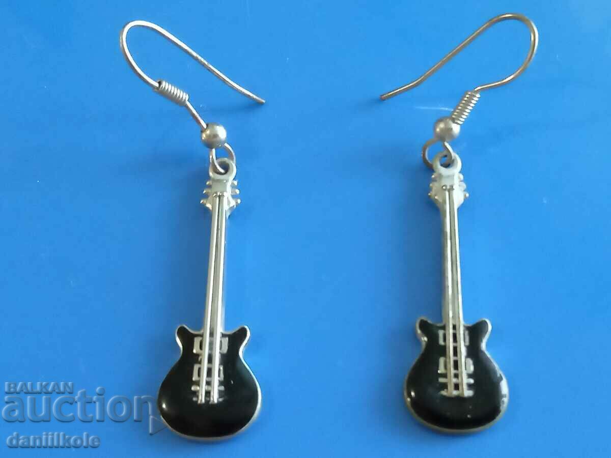 Delivery of *$*Y*$* GREAT EARRINGS - GUITARS - ENAMEL - RARE *$*Y*$* Delivery of *$*Y*$* GREAT EARRINGS - GUITARS - ENAMEL - RARE *$*Y*$*