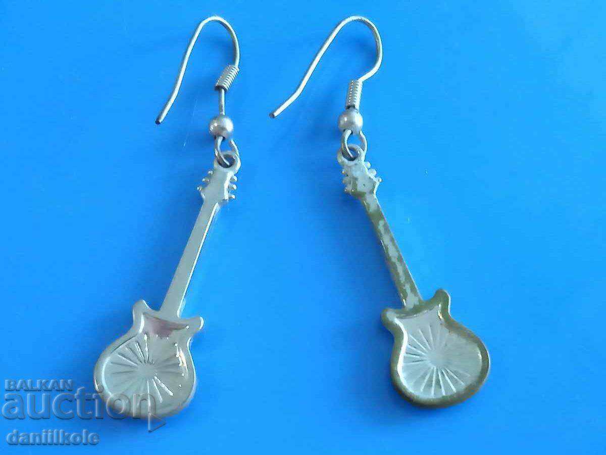 *$*Y*$* GREAT EARRINGS - GUITARS - ENAMEL - RARE *$*Y*$* - 7 *$*Y*$* GREAT EARRINGS - GUITARS - ENAMEL - RARE *$*Y*$* - 7